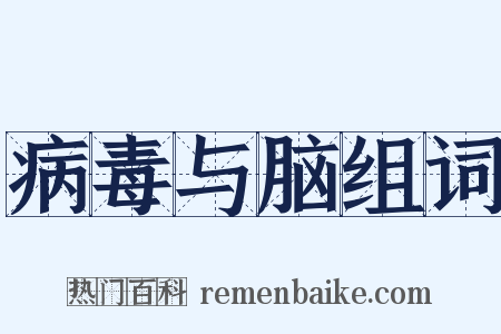 病毒与脑组词是什么意思的图片